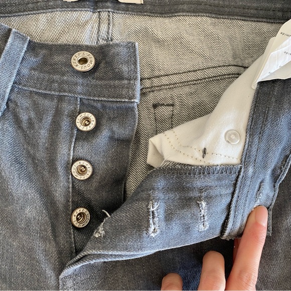 Naked & Famous Weird Guy Grey Selvedge Raw Denim Jeans Mens Sz 30 - Picture 7 of 14